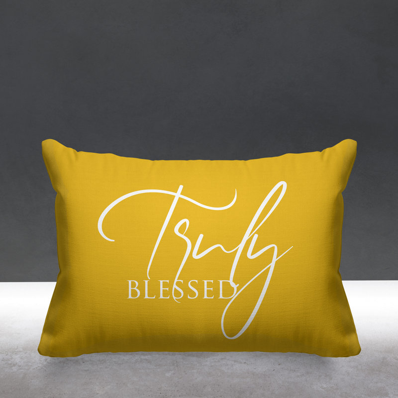 Housse et insert de coussin rectangulaire Aspire, Jaune