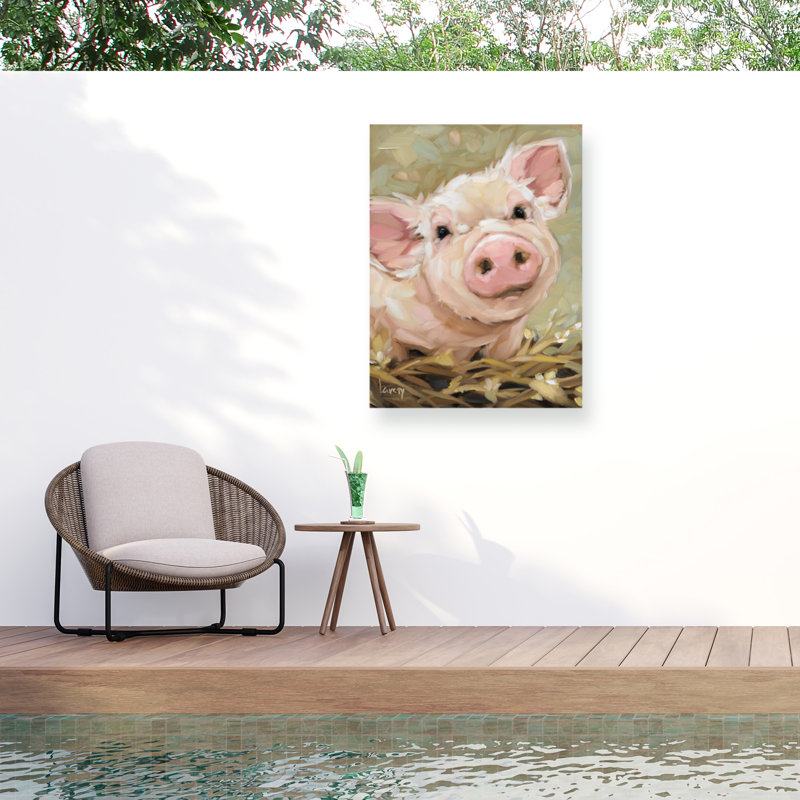 Toile d'extérieur Andrea Lavery Orwell The Pig, H 14 po x l 19 po