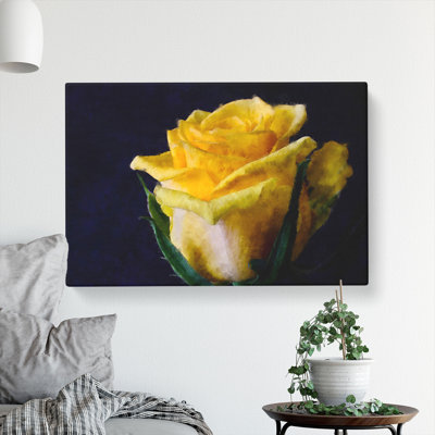 Yellow Rose Flower Vol.1 - Wrapped Canvas