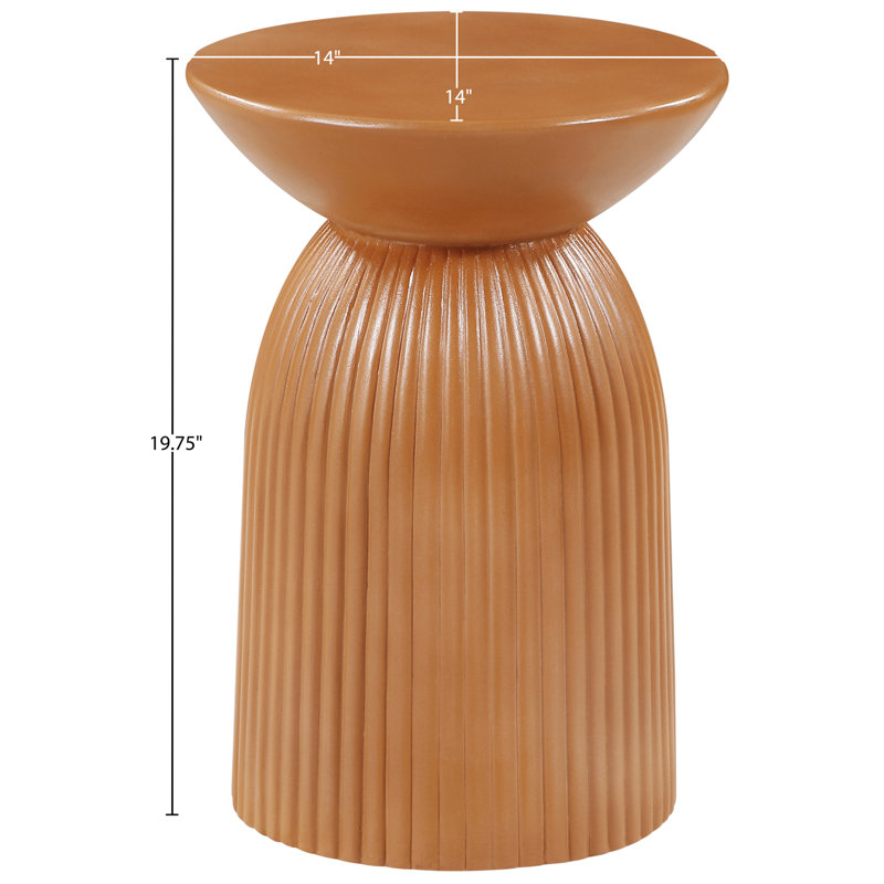 Table de bout en béton Opani, Terracotta