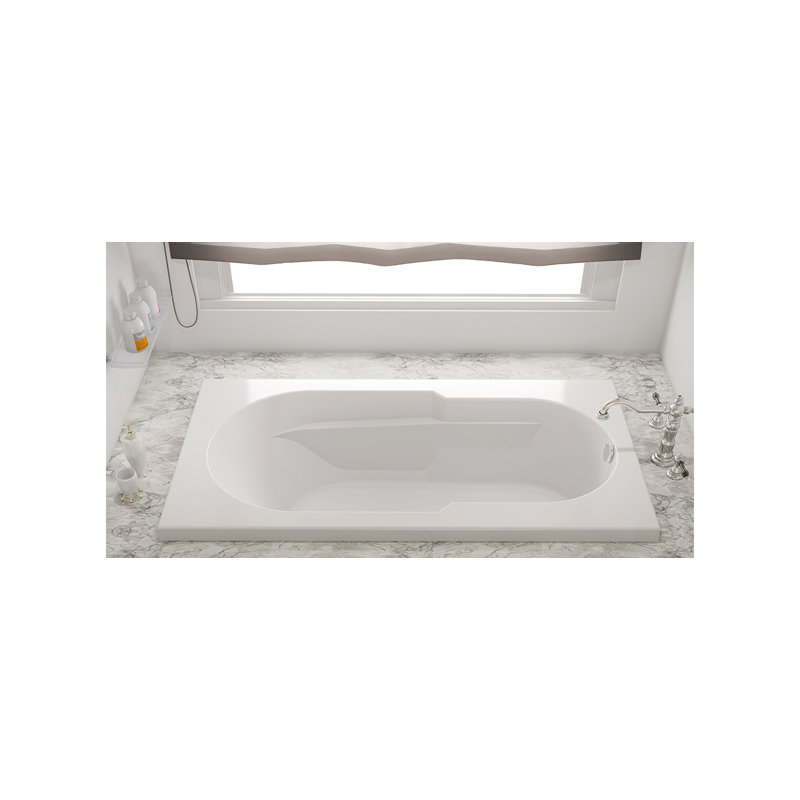 Signature® 72" x 36" Drop In Bathtub, White