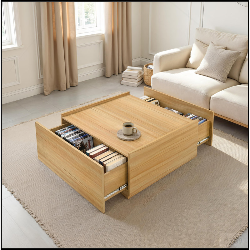 Table basse 1pc Natural Finish, Naturel
