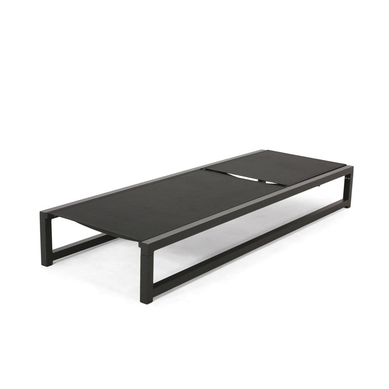 Chaise longue d'extérieur VENISE CHAISE, Noir