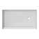 DreamLine TilePrime 32 in. D x 60 in. W x 3 in. H Single Threshold Shower Base