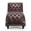 Chaise longue sans accoudoirs touffetée