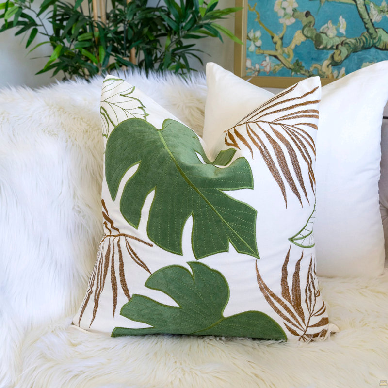 Coussin décoratif Autumn Vibes, Simple, Vert