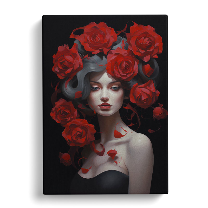 Rose Contemporary No.3 - Print, 60cm H x 40cm W x 3cm D