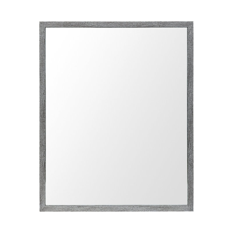 32" Gray Framed Bathroom Vanity Mirror