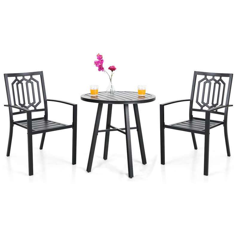 Argyri 2 - Person Patio Dining Set with Round Table