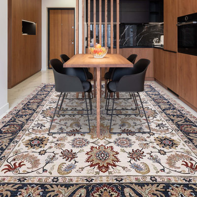Wool Floral Indoor Rug