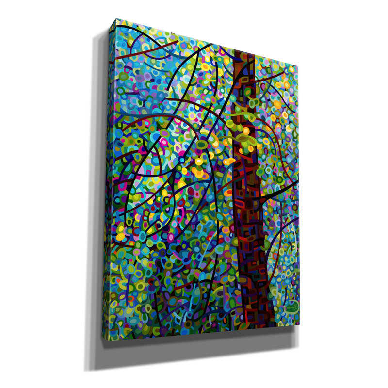 «Pine Sprites» par Mandy Budan, art mural sur toile, H 54 po x l 40 po x P 1,5 po