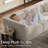 Luxury 107” Modular Sectional Sofa, Boneless Cloud Sectional Couch with Deep Seat for Living Room, Modern Modular L-Shape Sofa Couch with Ottoman, Upholstered Couches for Bedroom, Beige-318036125