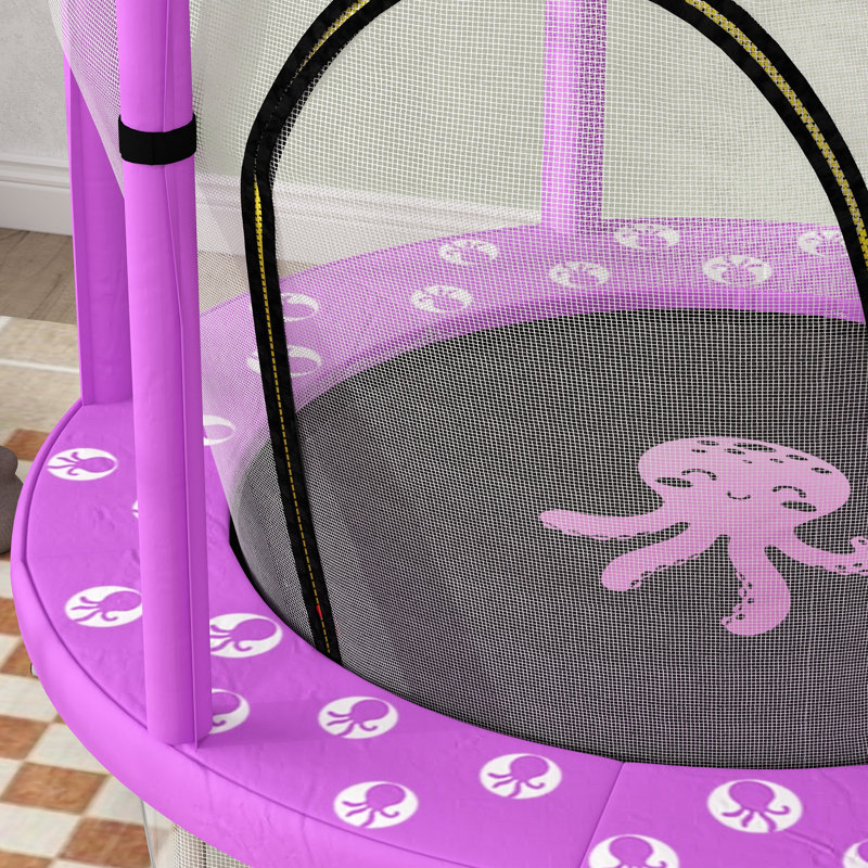 Freeport Park ft Cylinder Kid / Toddler Trampoline with Handlebar