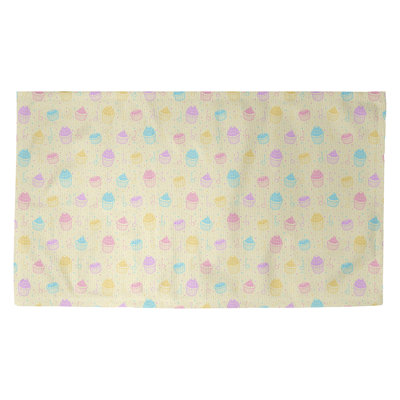 Tapis jaune/mauve petits gâteaux Avicia