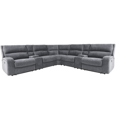 Canapé modulaire inclinable électrique avec repose-tête réglable Ethan 7 pièces Ethan