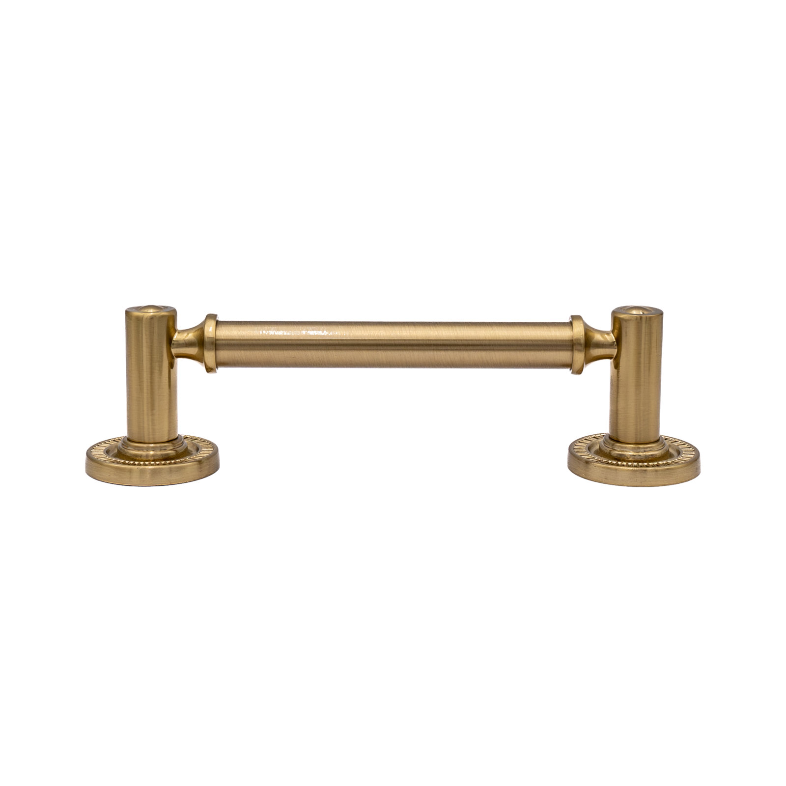 Minted Bar Pull, Satin Brass, 4"
