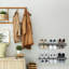 6 Pair Solid Wood Shoe Rack