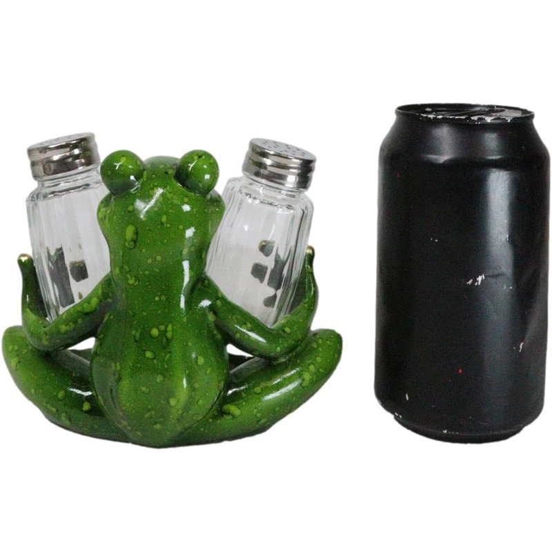 Ensemble de figurine porte-crapaud vert