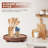 Round Wooden Decorative Tray - Rustic Wood Soap Tray For Kitchen And Bathroom Counter Organizer, Farmhouse Kitchen Decor Wooden Riser For Soap Dish, Perfume, Candle, Potted-1725872958-1725872959