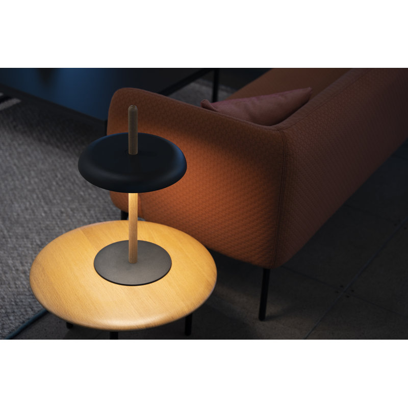 Lampe de table Nivél, Chêne blanc, Noir