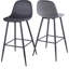 Tabouret de bar et de comptoir en velours-1674658324