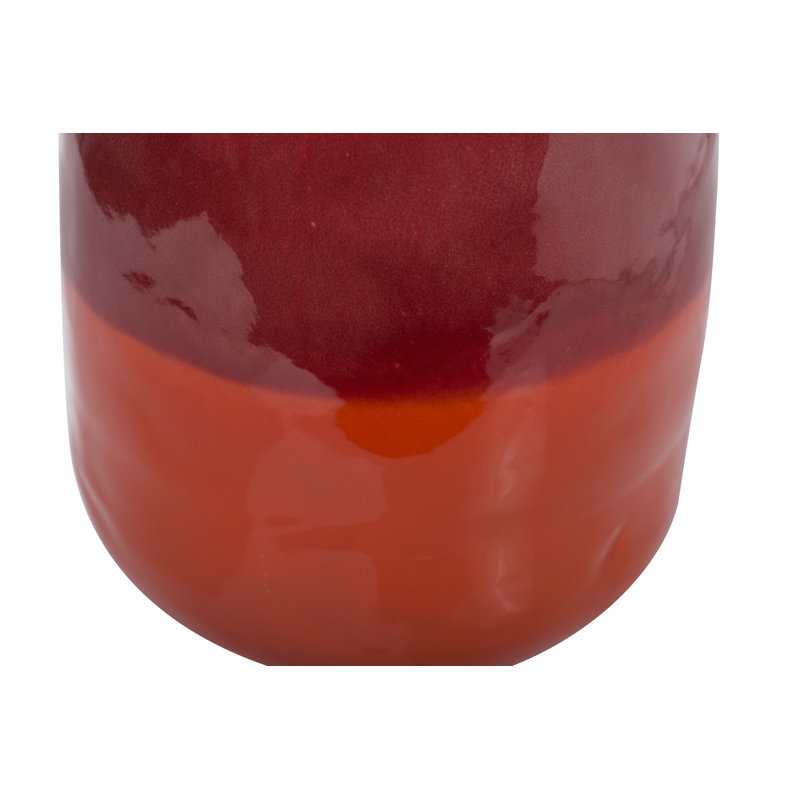 Abbiss Pink/Bordeaux Ceramic Table Vase, 38cm H x 20cm W x 20cm D