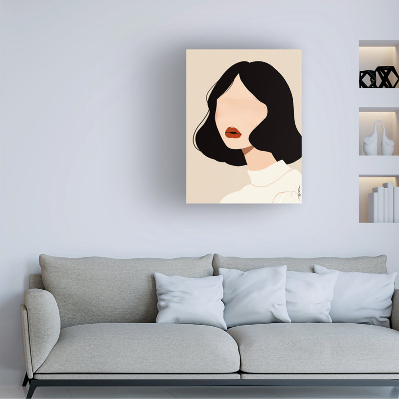 Art sur toile «bolom Momart Face 2», H 19 po x l 14 po