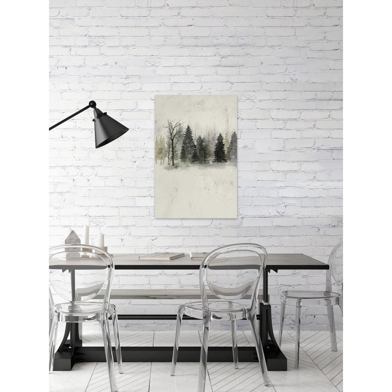 " Textured Treeline II " Painting Print, 12" H x 8" W