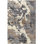 Tapis brun foncé / crème à motif abstrait Zubi