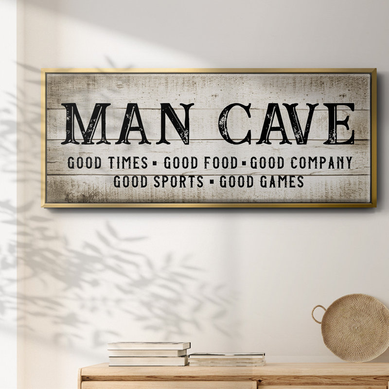 «Man Cave Good Times», toile encadrée