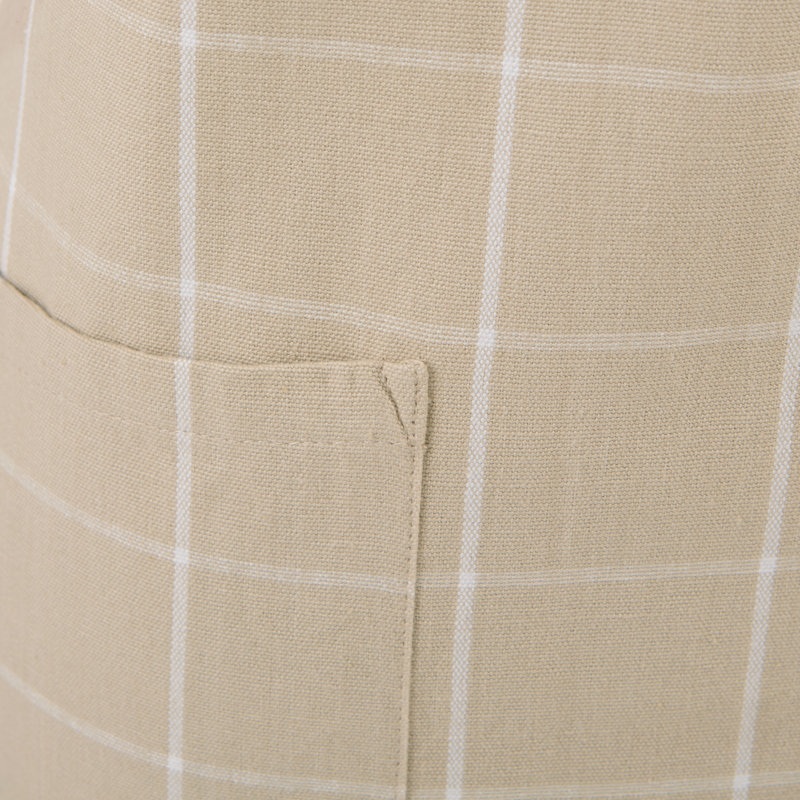 Tablier géométrique, Gris plume