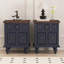 Table de chevet 20,47 "avec 2 tiroirs (ensemble de 2)-1675946577