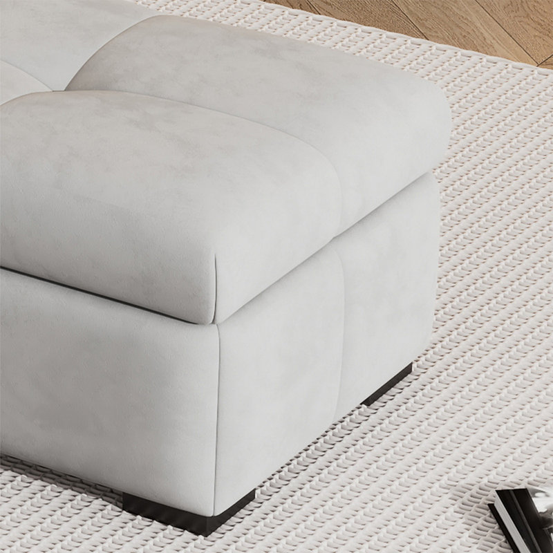 Banc avec revêtement, Gris