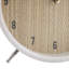 Horloge de table analogique à quartz en bois blanche