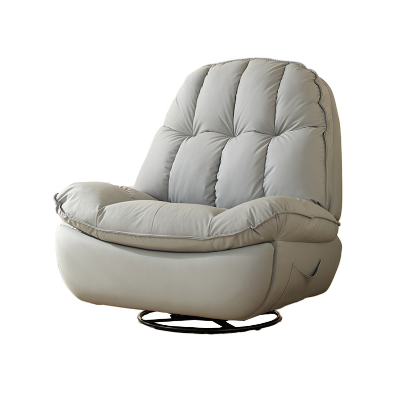 Fauteuil inclinable en similicuir Surianna, Gris