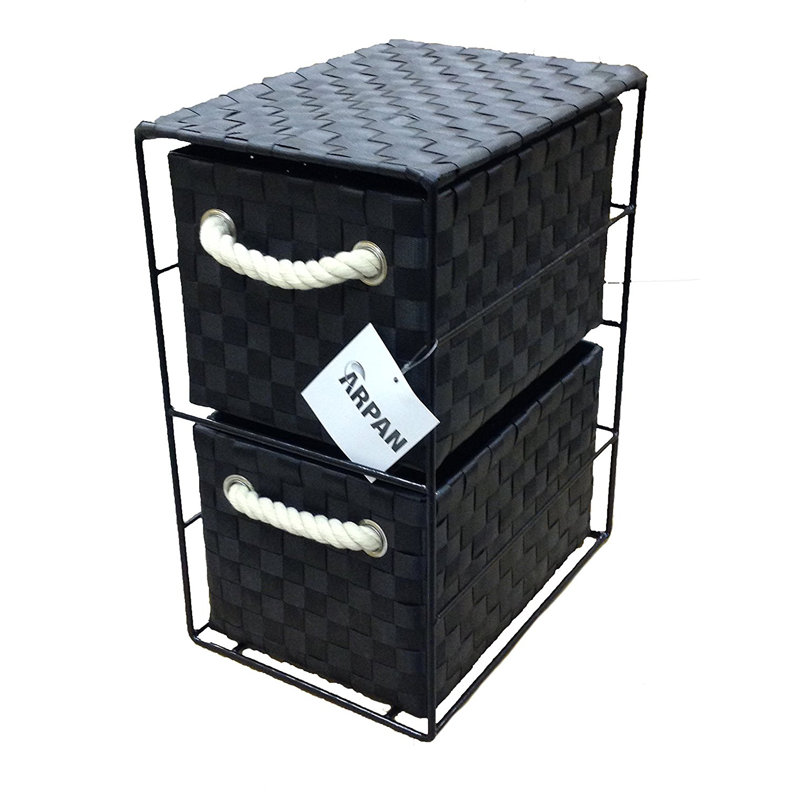 33cm H x 25cm W Utility Cart, Black