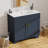 36" Bathroom Vanity with Sink, Farmhouse Wooden Double Door Bathroom Storage Cabinet,Freestanding Farmhouse Cabinet Vanity with Ceramic Sink (Paint, Blue,36")-279391128-279391129