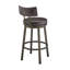 Bretha Swivel Upholstered Counter Stool with Metal Frame-1334036430-1334036402