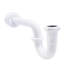 Ensemble de lavabo sur pied LA-Style avec siphon en P, conduites d'alimentation, brides et butées d'angle à poignée en croix-37193202