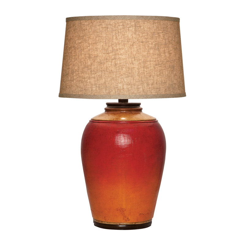Corlissa Ceramic Lamp, Red