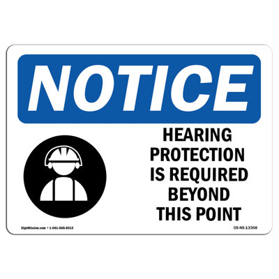 Hearing Protection is Required Sign