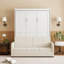 Lit escamotable double pleine grandeur avec coussin-502792474