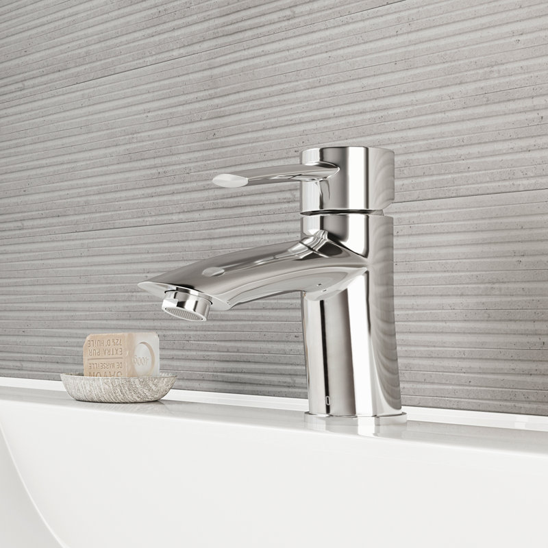Robinet de salle de bain à un trou Bova, Chrome