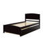 Lit plateforme simple avec lit gigogne escamotable-1803015756