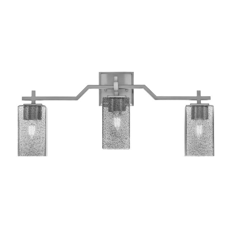 Barre d'éclairage de salle de bain 3 lumières Corbin, Nickel