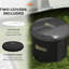 Baignoire de glace pour l'endurance des sportifs, portable 79 gallons avec housse et sac de transport, être noir, -