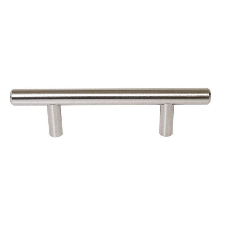 Modern Stainless Steel Cabinet Bar Pulls, 6-inch, Set of 10