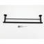 Barre à serviettes en acier inoxydable noir mat - Polyvalente pour le rangement à la maison Bar moderne, finition idéale pour les salles de bain et autres pièces-634118688