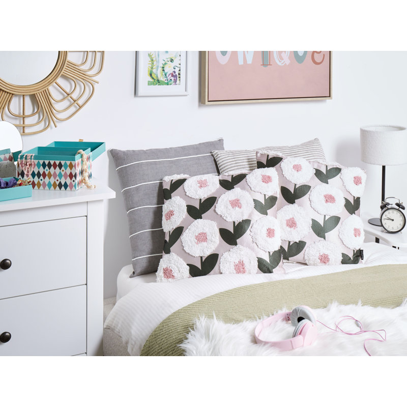 Ibtissem Floral Square Throw Cushion
