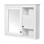 Armoire murale moderne avec miroir
